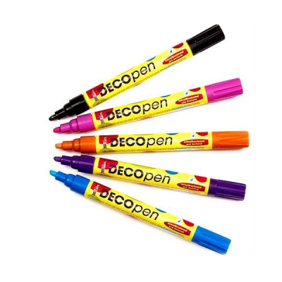 Маркер за декорация Decopen, 2-4 mm, бял