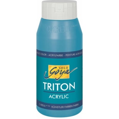 Акрилна боя SOLO Goya Triton, 750 ml, Turquoise Blue