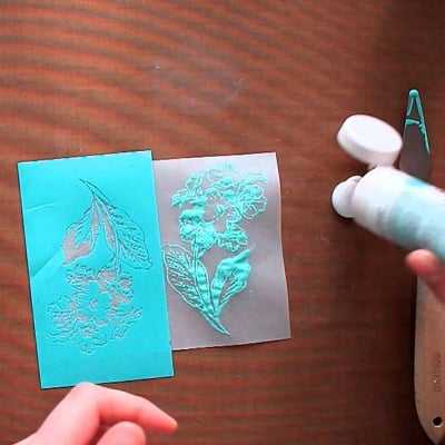 Шаблон самозалепящ фин Martha Stewart, Peacock, 22 x 28 cm