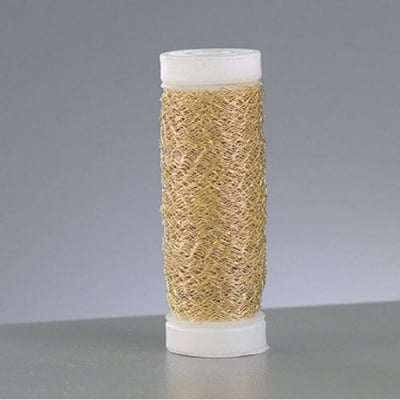 Къдрава медна тел, ф 0,25 mm, 45 m, златиста