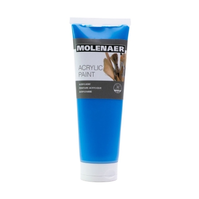 Акрилна боя CREALL MOLENAER ACRYLICS, 250 ml, син