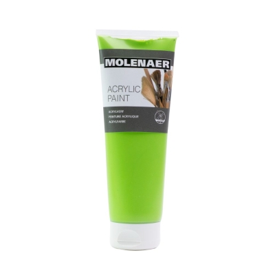 Акрилна боя CREALL MOLENAER ACRYLICS, 250 ml, светлозелен