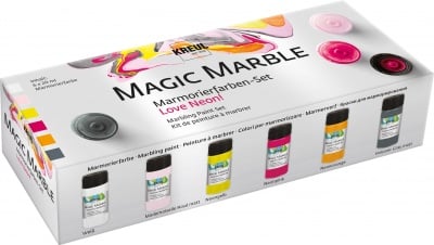 Kомплект бои Kreul Magic Marble, Love Neon, 6 x 20 ml