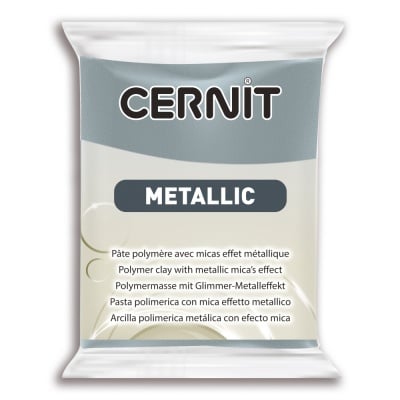 Глина Cernit Metallic, 56 g, steel