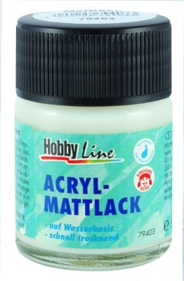 Акрилен мат лак Hobby Line, 50 ml, водна основа, безцветен