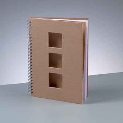 Бележник за скрапбукинг, A 5 / 21,5 × 15 cm, 60 стр., 70 g/m², кафяв
