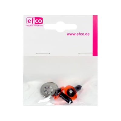 Безопасни копчета - очички, 14 mm, 2 броя, червени