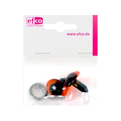 Безопасни копчета - очички, 18 mm, 2 броя, червени