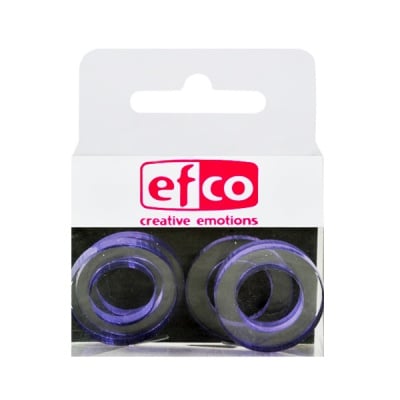 Бижу Acryl Duo, кръг, 4 / 24 mm, 5 броя, прозрачни със зелен оттенък