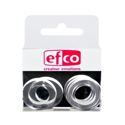 Бижу Acryl Duo, кръг, 4 / 24 mm, 5 броя, прозрачно