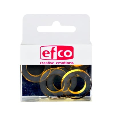 Бижу Acryl Duo, кръг, 4 / 24 mm, 5 броя, прозрачно с маслинен оттенък