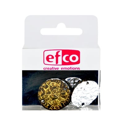 Бижу Acryl Ice crystal, кръг, 22 mm, 5 броя, маслиненозелени