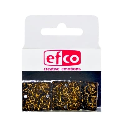 Бижу Acryl Ice crystal, квадрат, 20 mm, 5 броя, маслиненозелени