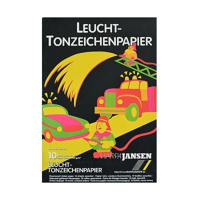 Блок цветна хартия, 140 g/m2, 22,5 x 32,5, 10 л, разноцветна