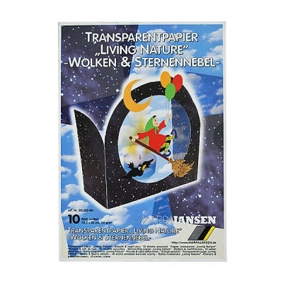 Блок прозрачна хартия, 115 g/m2, 22,5 x 30, 10 л, жива природа