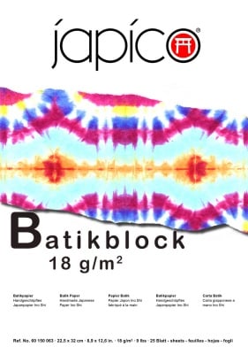 Блок за батик JAPICO, 18 g/m2, 22,5 x 32 cm, 25 листа
