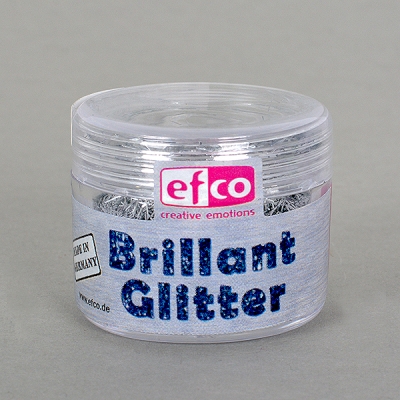 Brillant Glitter fiber, брилянтен блясък, 4,5 g, сребро