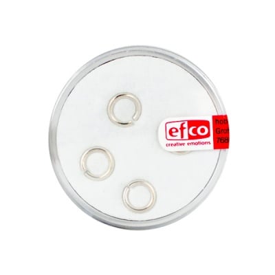 Част за бижу, единична халка – кръг, 7 mm, 4 бр., Silver 925