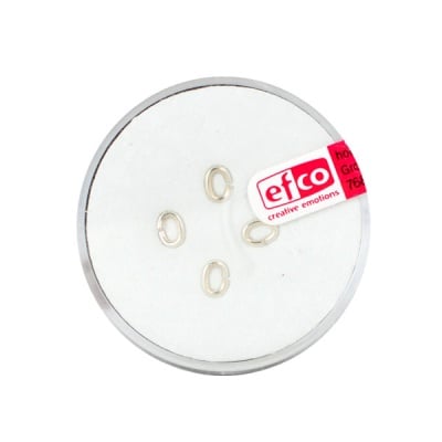 Част за бижу, единична халка – овал, 5 mm, 4 бр., Silver 925