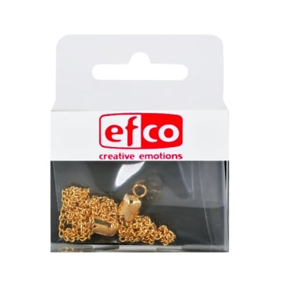 Част за бижу, висулка, 6 х 45 mm, 2 броя, позлатена