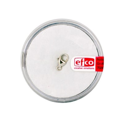 Част за бижу, закопчалка, 9 mm, 1 бр., Silver 925