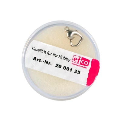 Част за бижу, закопчалка-сърце, 13 mm, 1 бр., Silver 925