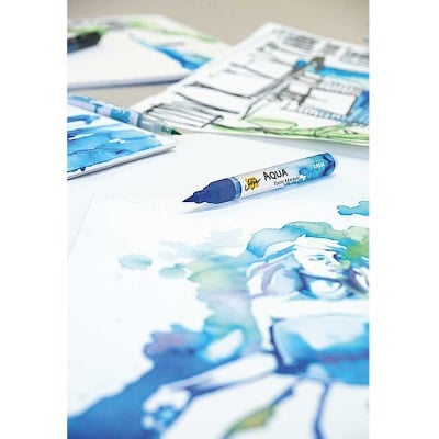 Комплект акварелни маркери Solo Goya, топли цветове, 6 бр.