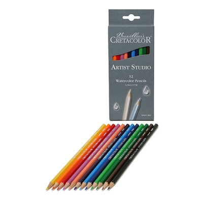 Комплект акварелни моливи Artist Studio Line, 12 цвята