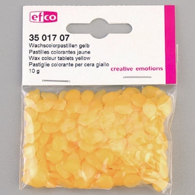 Цветни восъчни гранули, 10 g, жълт