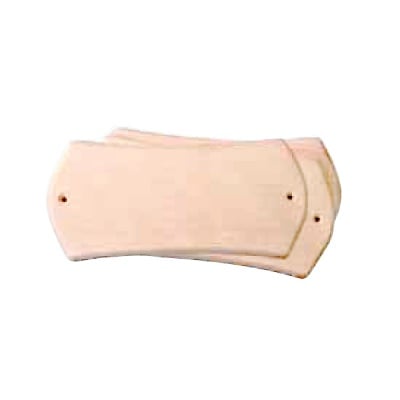 Дървена кухненска дъска за пирографиране с отвори, 22  x 10,5 cm, 1 бр.