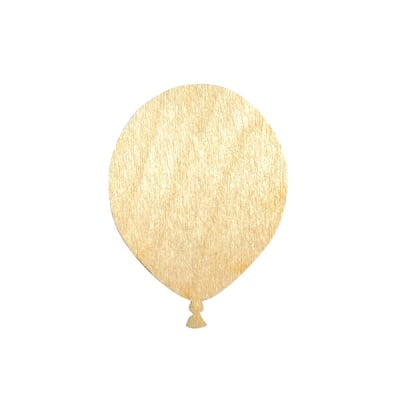 Деко фигурка балон, дърво, 30 mm