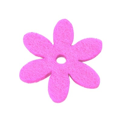 Деко фигурка цвете с отвор, филц