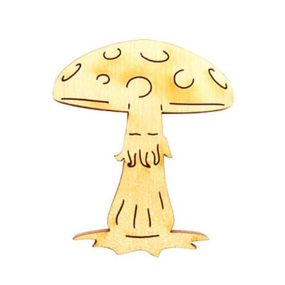 Деко фигурка гъба, дърво, 250 mm