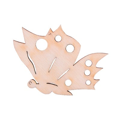 Деко фигурка пеперуда отстрани, дърво, 50 mm