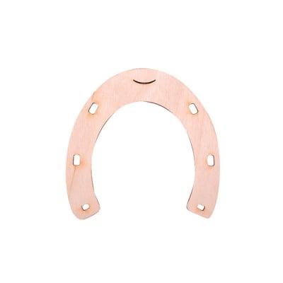 Деко фигурка подкова, дърво, 20 mm