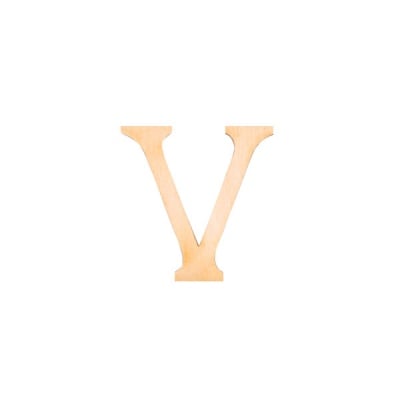 Деко фигурка римска цифра "V", дърво, 50 mm