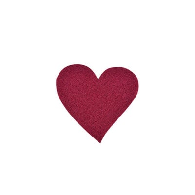 Деко фигурка сърце, Filz, 25 mm, кафяво