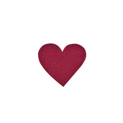 Деко фигурка сърце симетрично, Filz, 30 mm, кафяво