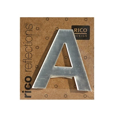 Декоративен символ RicoDesign, "A", SILVER, 32/31 mm