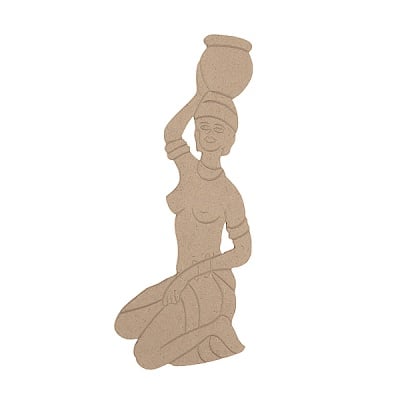 Декоративна фигура RicoDesign, АФРИКАНКА, MDF, 27/11/0.5 cm