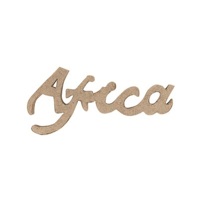 Декоративна фигура RicoDesign, АФРО-ПИСМЕНОСТ, MDF, 12.5/6/0.5 cm