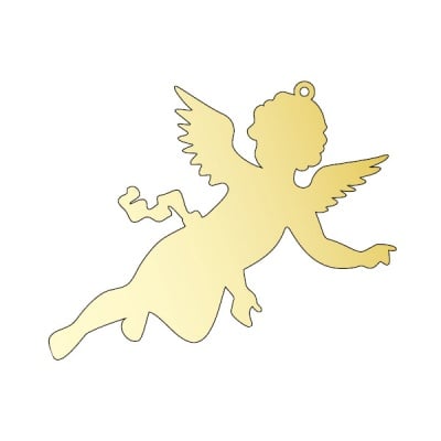 Декоративна фигура RicoDesign, АНГЕЛЧЕ, GOLD, 8.2/12.5 cm