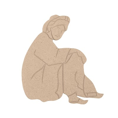 Декоративна фигура RicoDesign, АРАБИН, MDF, 18/14/0.5 cm