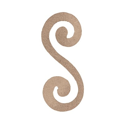 Декоративна фигура RicoDesign, ДВОЙНА СПИРАЛА, MDF, 5/10/0.5 cm