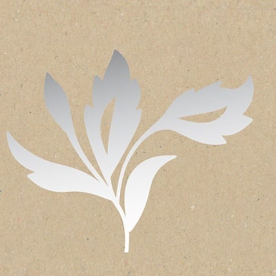 Декоративна фигура RicoDesign, ГОЛЯМА КЛОНКА R, SILVER, 15.5/14 mm