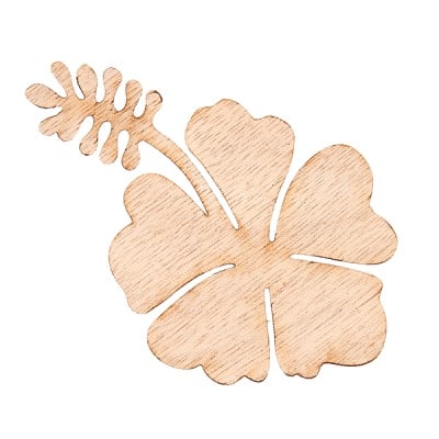 Декоративна фигура RicoDesign, ХИБИСКУС МАЛЪК, MDF, 6.5/10 cm