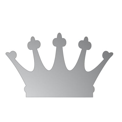 Декоративна фигура RicoDesign, КОРОНА, SILVER, 6/10 cm