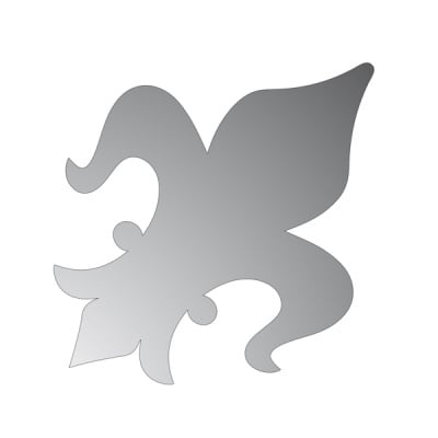 Декоративна фигура RicoDesign, КРАЛСКА ЛИЛИЯ, SILVER, 13/9.5 cm