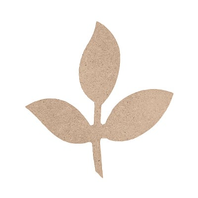 Декоративна фигура RicoDesign, ЛИСТ 3, MDF, 6/6/0.5 cm