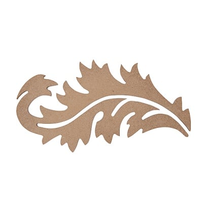 Декоративна фигура RicoDesign, ЛИСТ, MDF, 14/8 CM